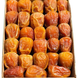 Close-up of golden Sukkari dates